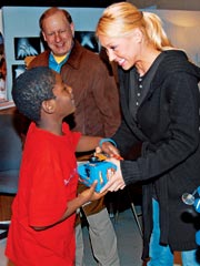 Anna Kournikova's Katrina Mission