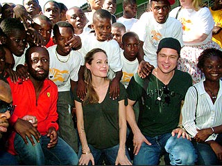 Pitt & Jolie Take Weekend Goodwill Trip