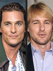 Matthew McConaughey to Replace Owen Wilson in Film