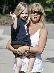 Goldie Hawn Enjoys Tea Time Chats with Grandson Ryder