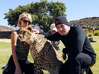 Paris & Benji Bond with the Animals in Africa