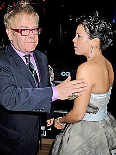 Elton John and Lily Allen Clash at Awards Show