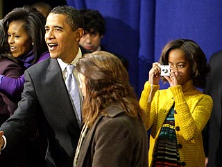 Malia Obama Plays Photographer on Mom's Birthday
