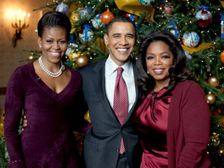 FIRST LOOK: Oprah's Christmas with the Obamas