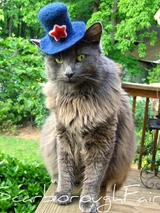 How Civilized! Fancy Top Hats for Refined Felines