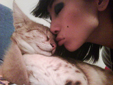 Bai Ling Finds Soulmate in Cheetah-Cat Quiji