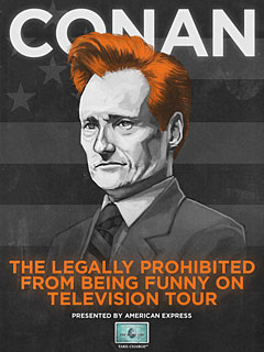 Conan O'Brien Taking His 'Prohibited' Act on the Road