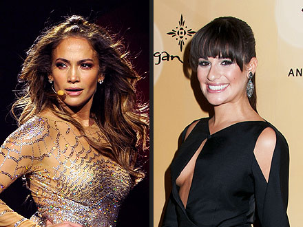 Lea Michele Cheers On J.Lo in Concert