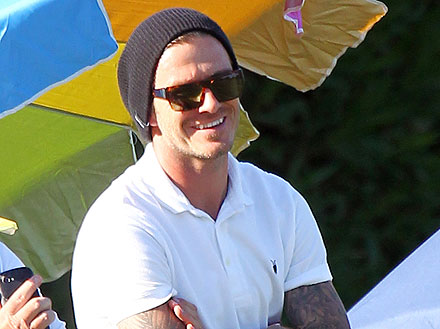 David Beckham Takes In a Jazz Concert