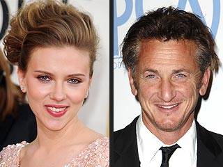 Scarlett Johansson & Sean Penn 'All Smiles' at Italian Feast with Friends