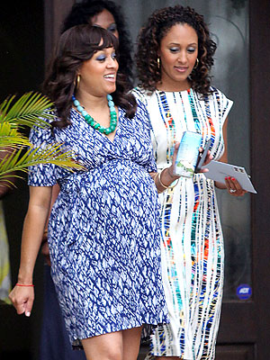 Tia Mowry Celebrates at a Baby Shower