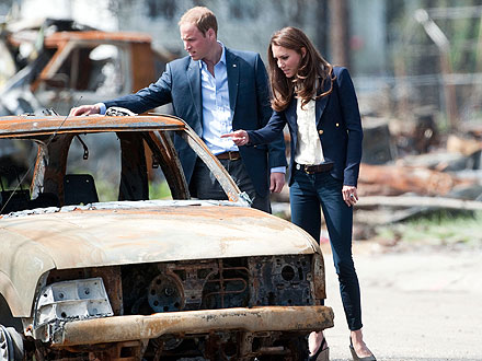 William and Kate Tour Fire-Ravaged Canadian Town
