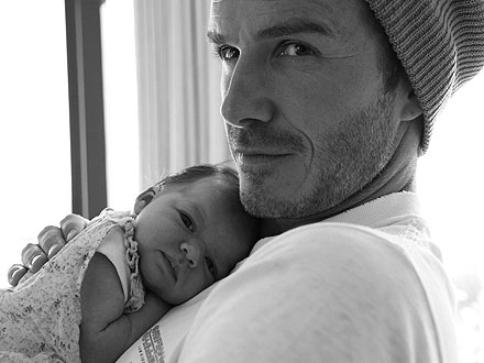 Baby Photo Shoot on Victoria Beckham Shares A New Photo Of David And Baby Harper