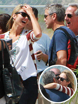 Stacy Keibler Vacations in 'Paradise' with George Clooney