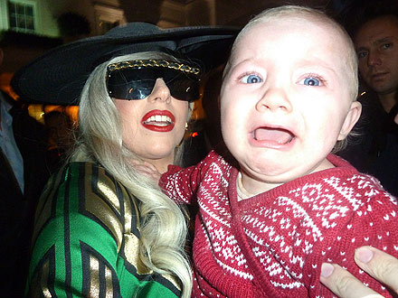 Lady Gaga Frightens Child