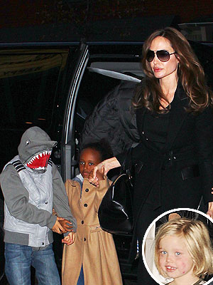 Angelina Jolie & Family See The Muppets