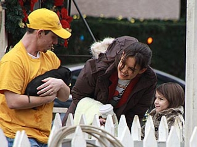 Spotted: Katie Holmes and Suri Cruise Pat the Bunny