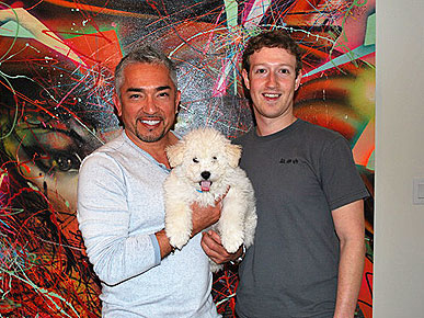 Cesar Millan Meets Mark Zuckerberg's Dog