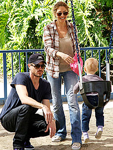 Rebecca Gayheart and Eric Dane's Dog Guards Their Daughter Closely