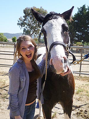 Actress Sammi Hanratty's Movie Keepsake? A Horse