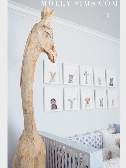 Molly Sims's Modern & Serene Nursery
