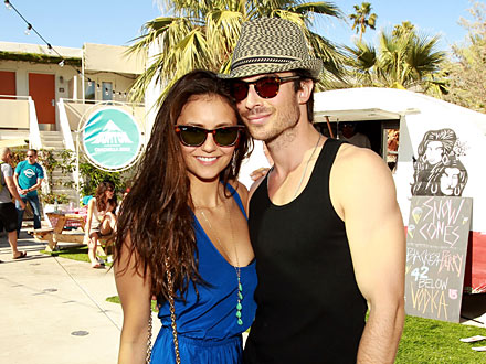 Ian Somerhalder and Nina Dobrev Master the Art of Sneaky PDA in Bel Air