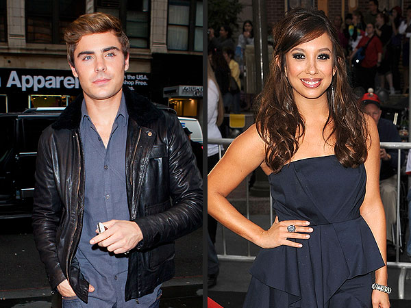 Zac Efron & Cheryl Burke Hang (Separately) at West Hollywood Club