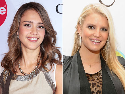 Jessica Alba, Jessica Simpson Bond Over Bodies and Babies