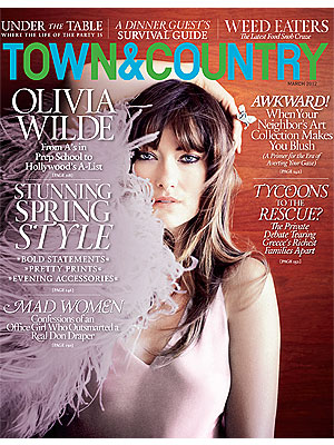 Olivia Wilde in Town & Country on Men, Costars, Divorce