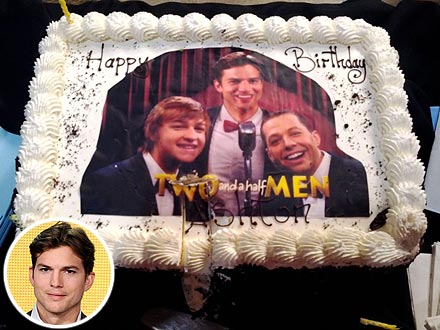 Ashton Kutcher Shares a Picture of His Birthday Cake