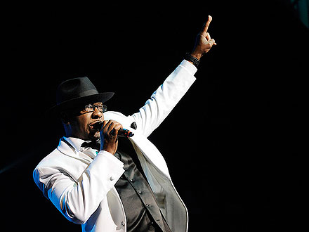 Bobby Brown Leaves Funeral, Performs with New Edition