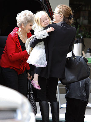 Angelina Jolie Spends the Day with Brad Pitt's Mom – and Her Twins