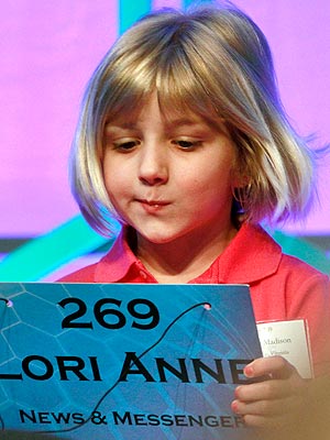 National Spelling Bee's Youngest Competitor is Lori Anne Madison, 6