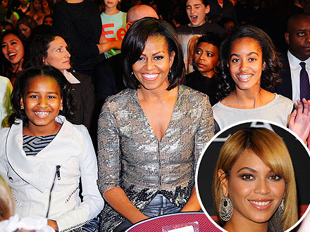 Michelle Obama Takes Sasha & Malia to Beyoncé Concert