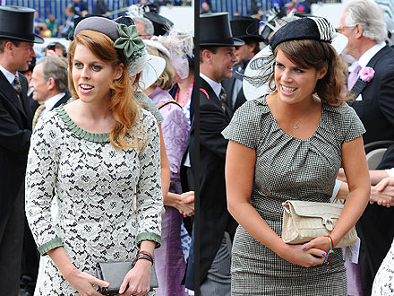 Princesses Beatrice Eugenie Escort the Queen to the Derby