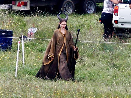 Angelina Jolie 'Fully Staffed' on the Set of Maleficent: Photo | Angelina Jolie