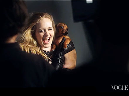 Adele Vogue Cover: Behind the Scenes with Dog Louie : People.com