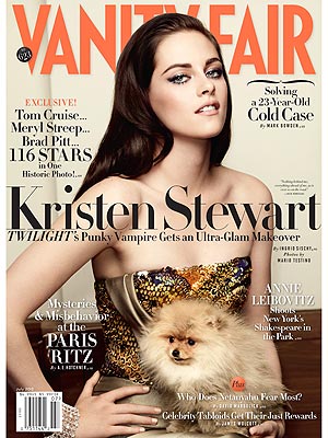 Kristen Stewart in Vanity Fair with Dog: Photo