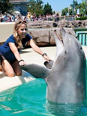 Sheryl Crow Meets a Dolphin with Her Boys