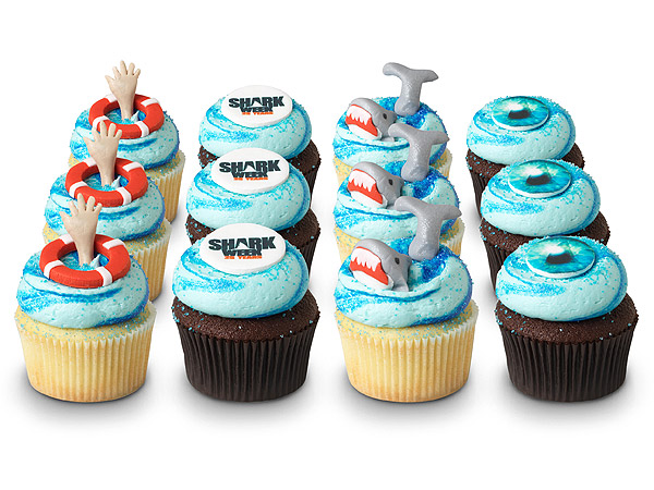 Open Your Jaws for a Shark Week Cupcake