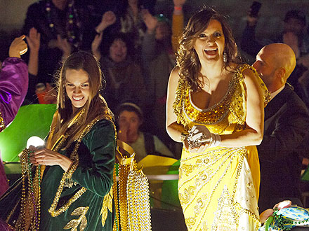 Mardi Gras: Mariska Hargitay & Hilary Swank Celebrate in New Orleans