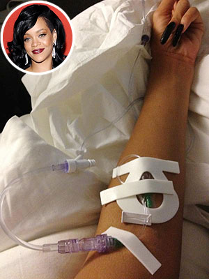 Rihanna Posts Photo of an IV in Her Arm