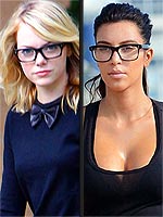 Trend Alert: Stars in Specs | Kim Kardashian