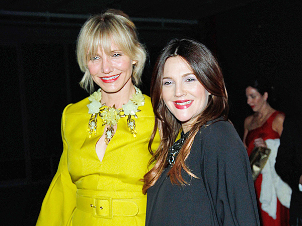 Besties Drew Barrymore and Cameron Diaz Double Date in Manhattan