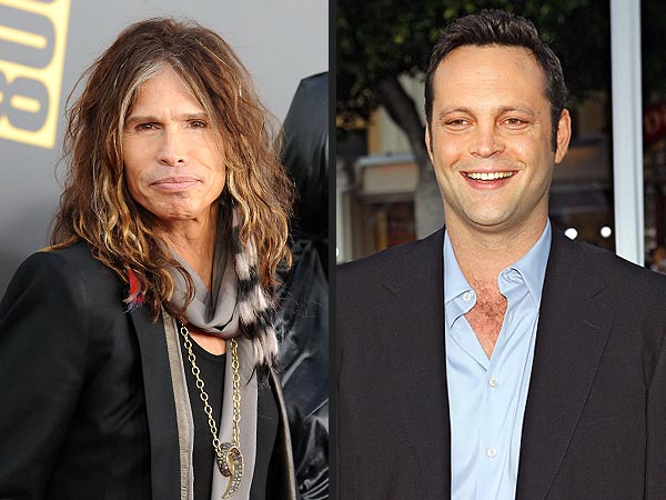 Steven Tyler & Vince Vaughn's Near-Miss Hangout in West Hollywood