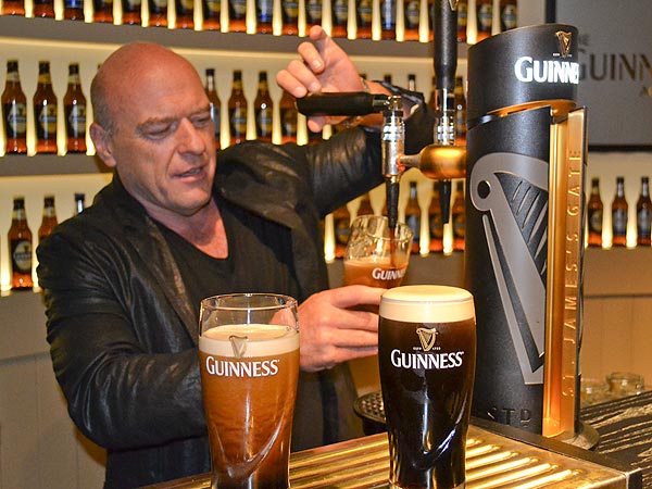 Breaking Bad's Dean Norris Has 'Epic' Time in Dublin Learning to Pour the Perfect Pint