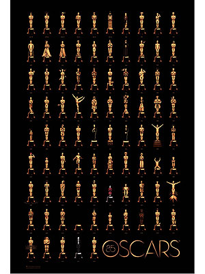 Oscar Statuette Strikes Best Picture Poses