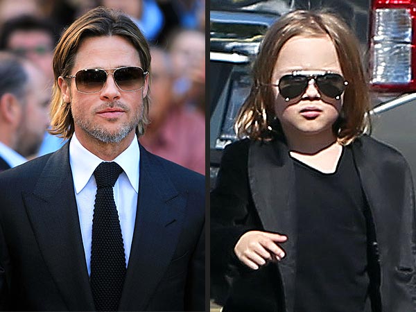 Knox Jolie-Pitt Steals Brad's Cool Look