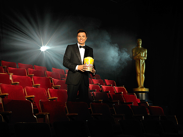 PHOTO: Seth MacFarlane Lets Popcorn Fly in New Oscar Promo