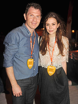 Bobby Flay & Elizabeth Olsen Celebrate Burgers in South Beach!